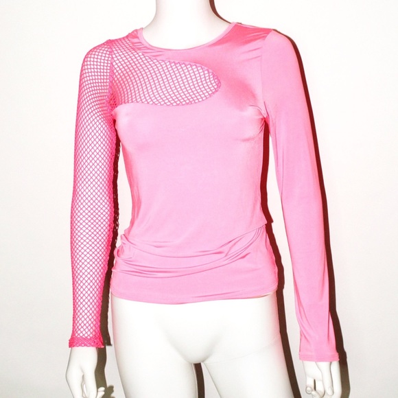 Dolls Kill Tops - Dollskill Mesh Longsleeve Shirt